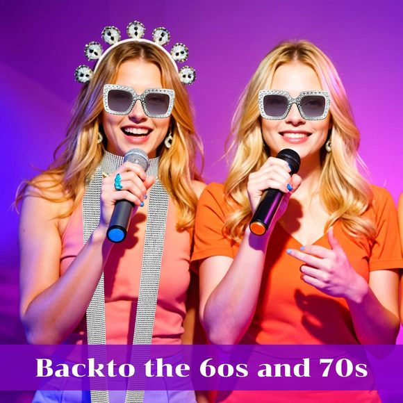 70s Disco Accessoriess For Women Sparkle Sequins Neck Scarf And Disco💫 - Picture 4 of 7